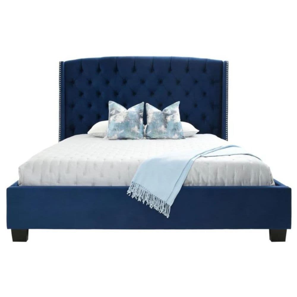 Aramis Regal Velvet Platform Bed — alternate view
