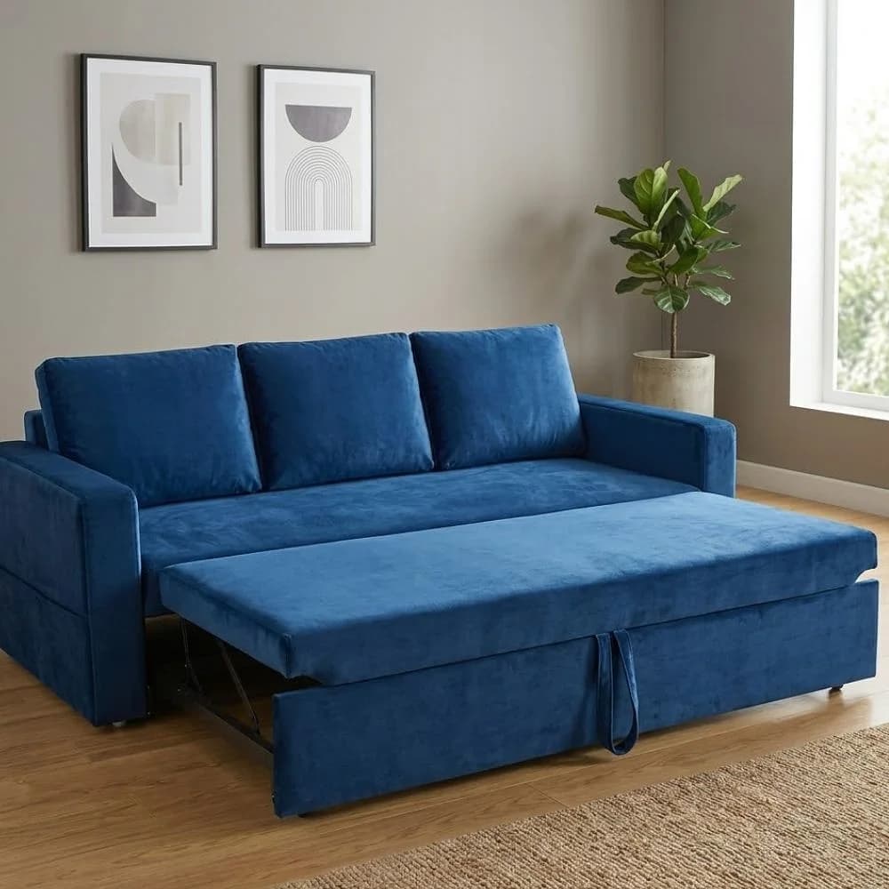 3 Seater Fully Convertible Sofa Cum Bed — view 1